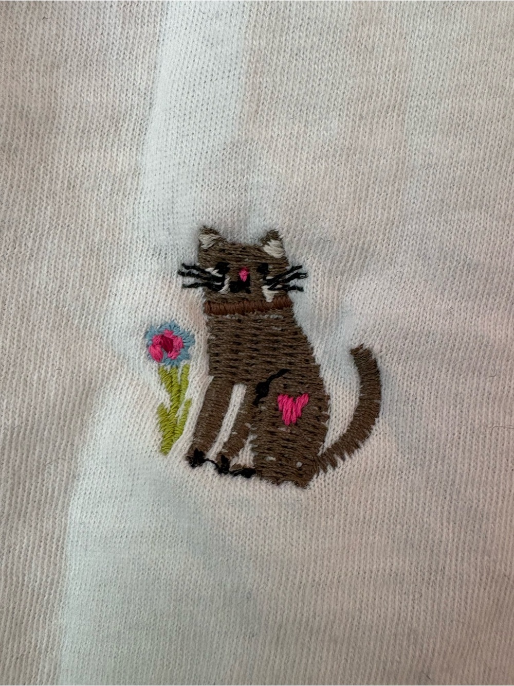 Natural Life Fave Little Things embroidered t-shirt featuring cats and dogs. - Picture 7 of 16